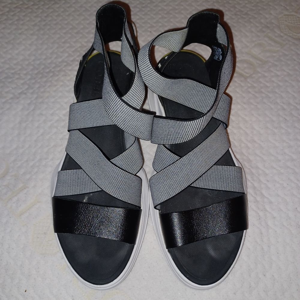 Stylish Black and Gray Women's Sandals